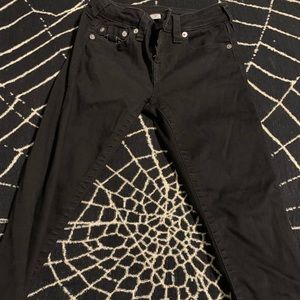 True Religion Black skinny jeans